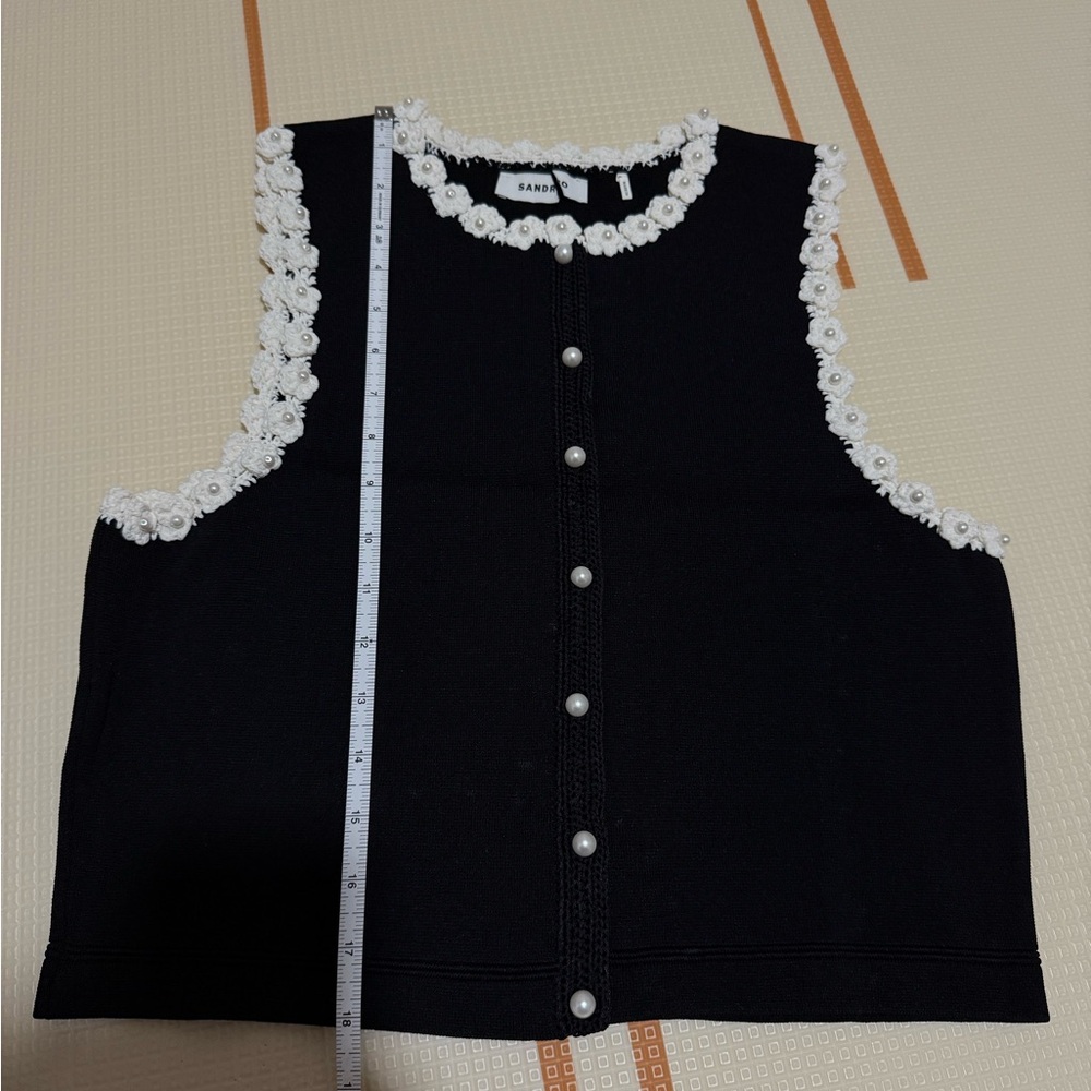 Sandro Crochet Cardigan size 3 - Picture 7 of 11